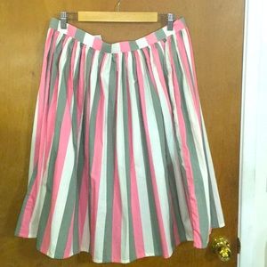NEVER WORN Magnolia Park Circle Stripes Skirt